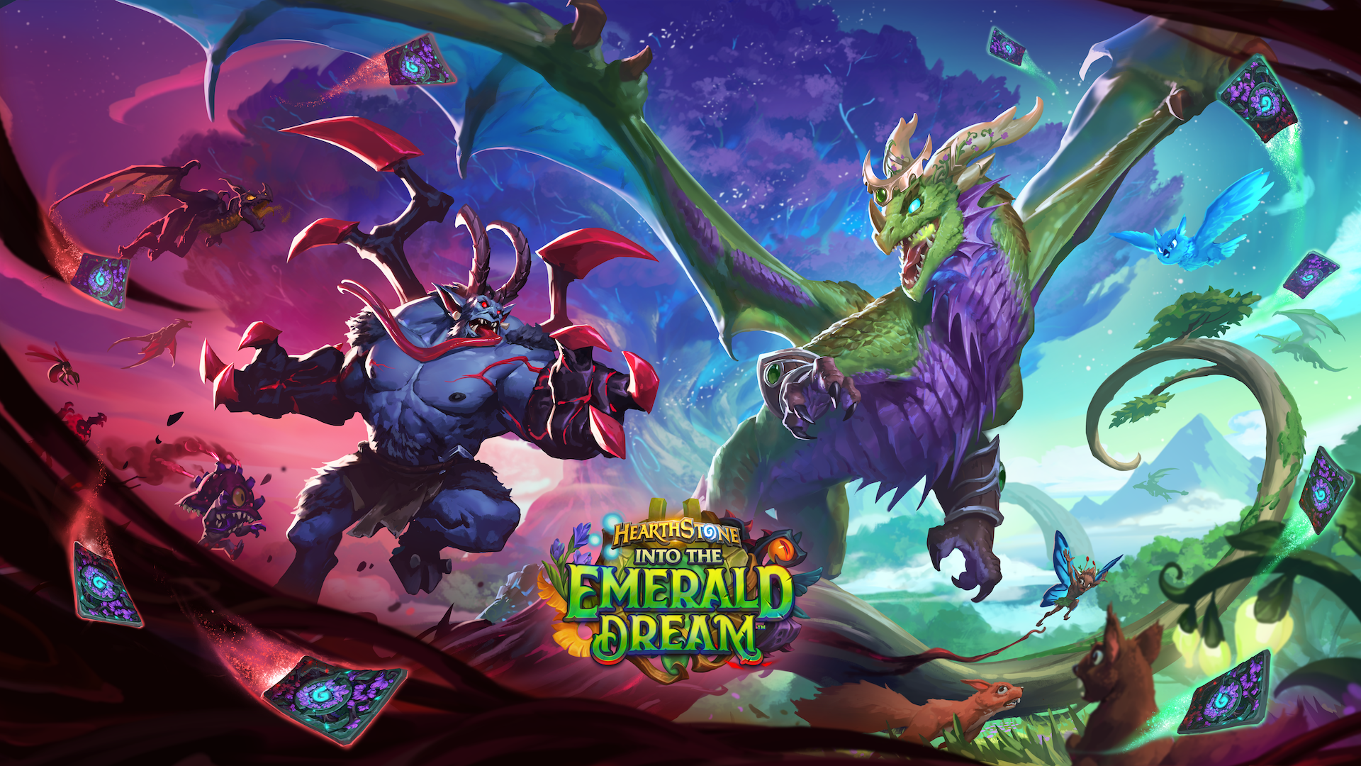 Hearthstone Into The Emerald Dream Cover Art