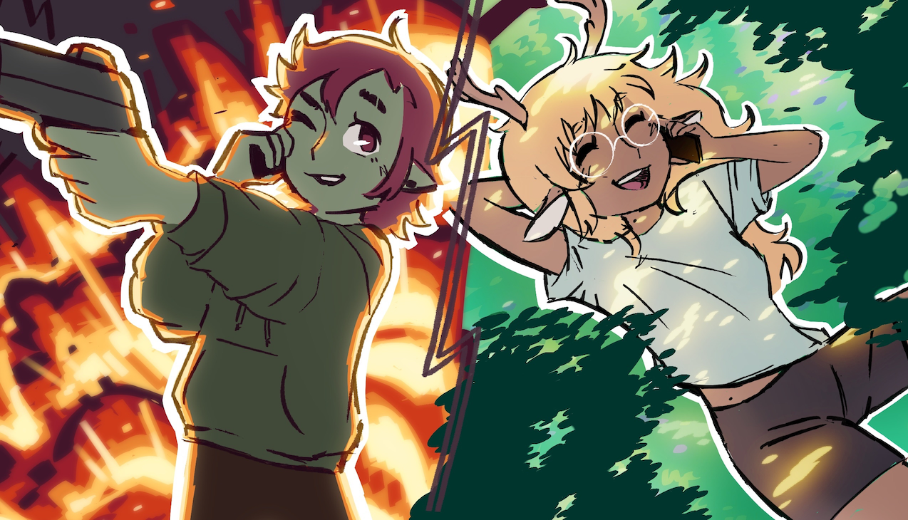 Love and Bullets colored sketch